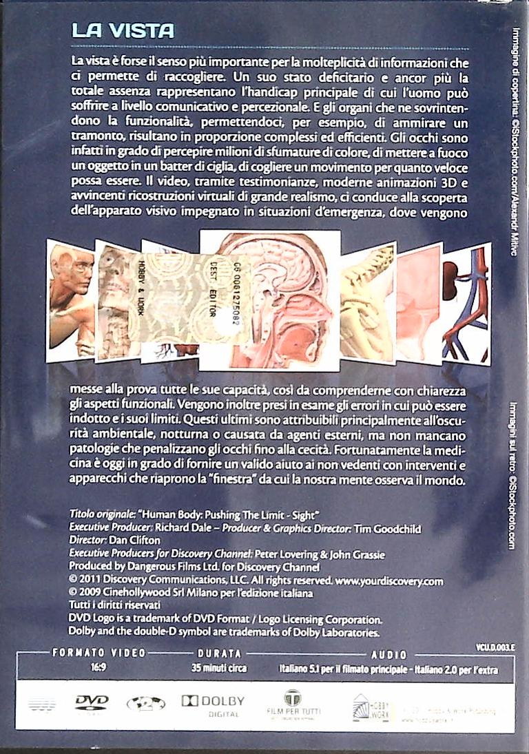 VIDEONCICLOPEDIA DEL CORPO UMANO - LA VISTA - DVD