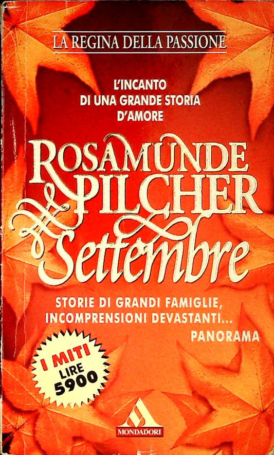 SETTEMBRE - ROSAMUNDE PILCHER - MONDADORI 1995 - OUTLET DEL LIBRO