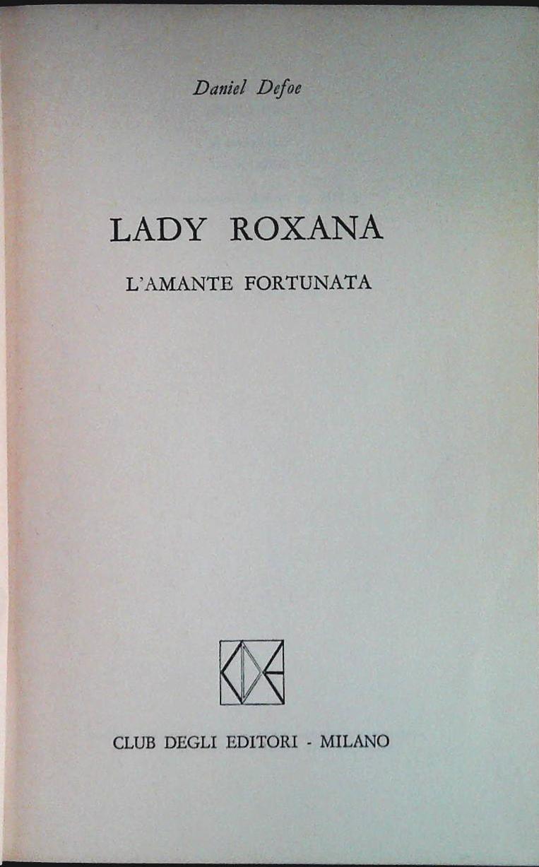 LADY ROXANA - DANIEL DEFOE - CDE 1973 - OUTLET DEL LIBRO