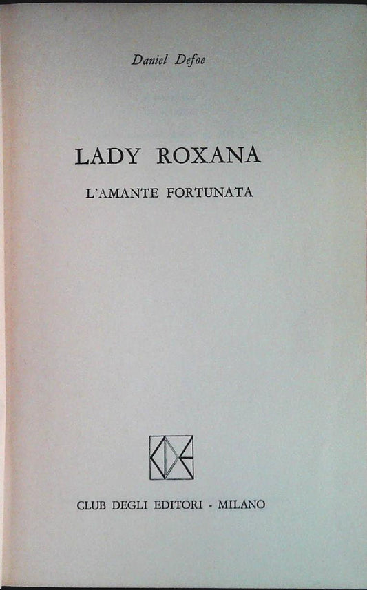 LADY ROXANA - DANIEL DEFOE - CDE 1973 - OUTLET DEL LIBRO