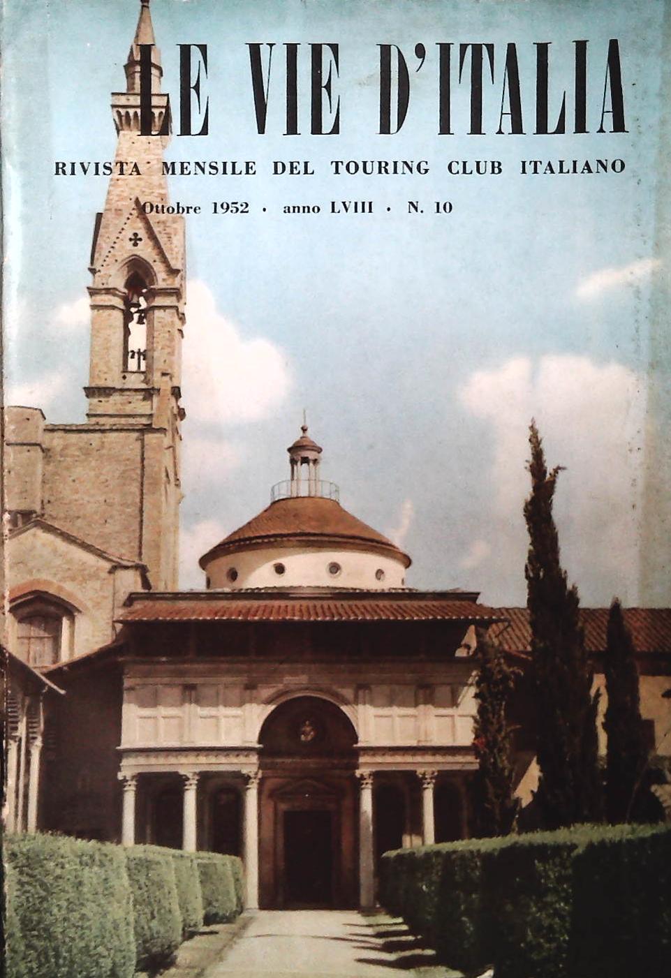 LE VIE D'ITALIA OTTOBRE 1952