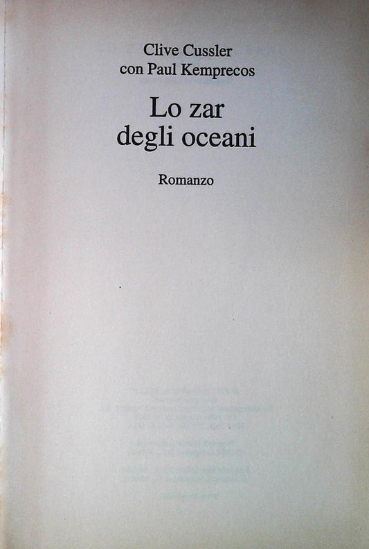 LO ZAR DEGLI OCEANI - CLIVE CUSSLER - MONFOLIBRI 2004 - OUTLET DEL LIBRO