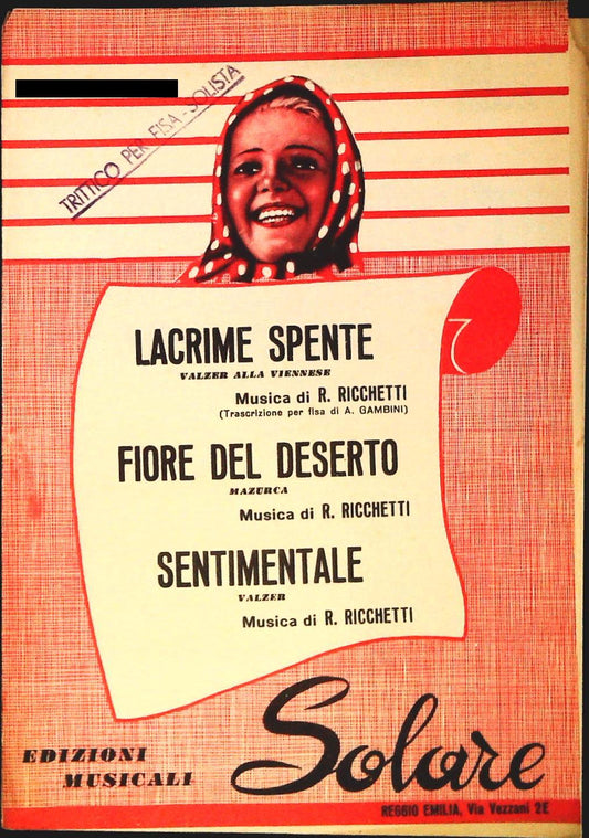 TRITTICO PER FISA SOLISTA - 3 BRANI - SPARTITO-SHEET MUSIC