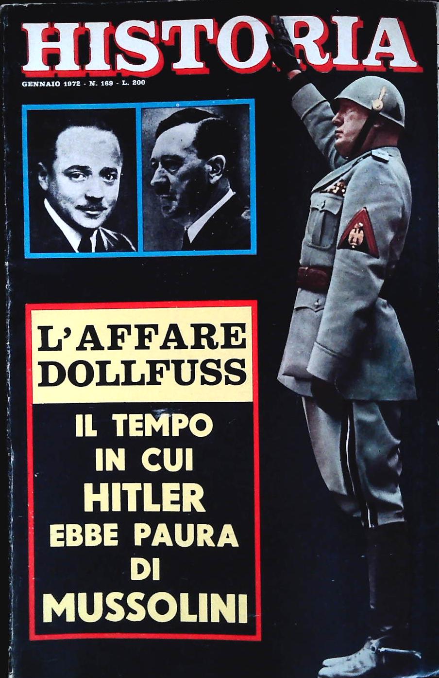 HISTORIA N. 169 GENNAIO 1972 - L'AFFARE DOLLFUSS