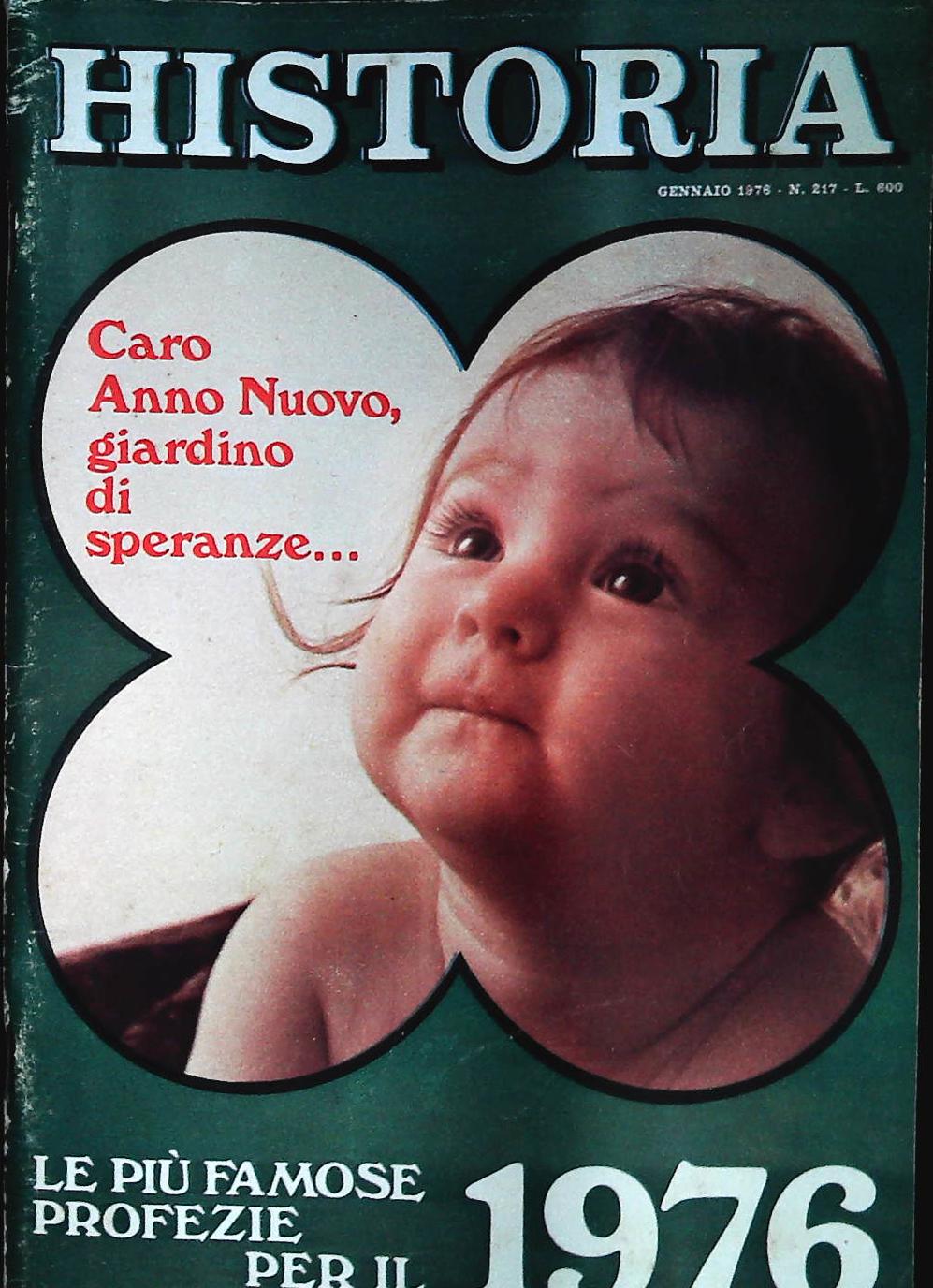 HISTORIA N. 217 GENNAIO 1976 - LE PIU' FAMOSE PROFEZIE PER IL 1976