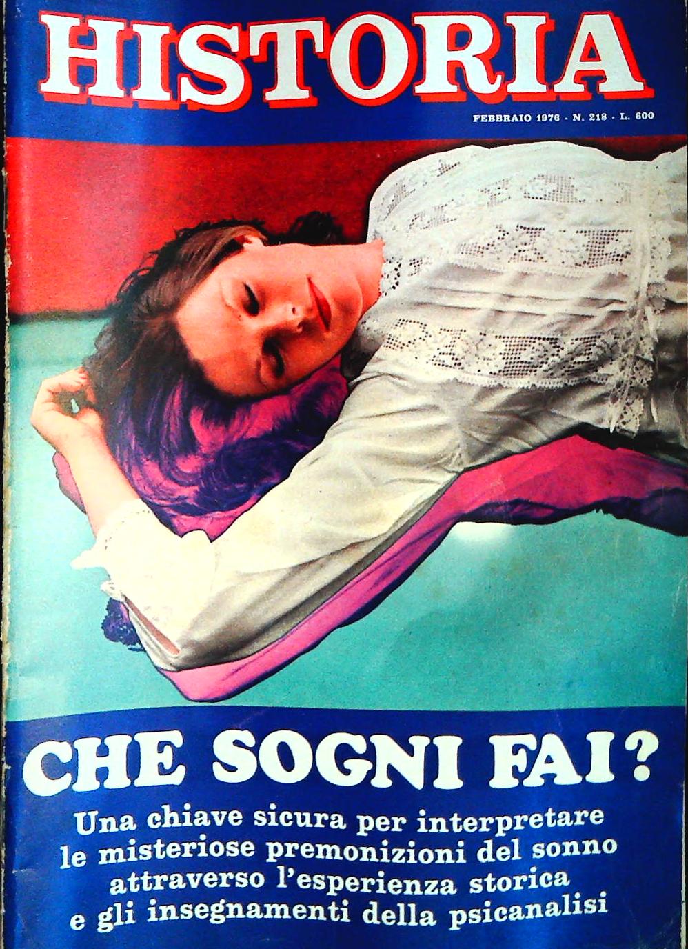 HISTORIA N. 218 FEBBRAIO 1976 - CHE SOGNI FAI?