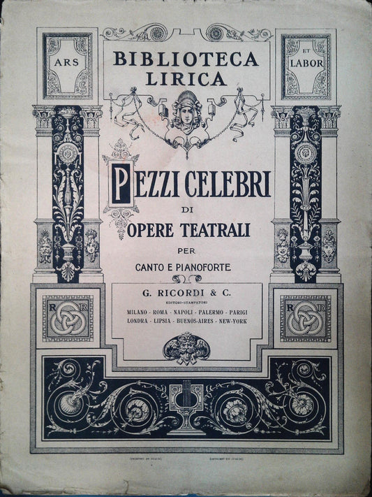 IL TROVATORE. CAVATINA - PEZZI CELEBRI DI OPERE TEATRALI - RICORDI - SPARTITO