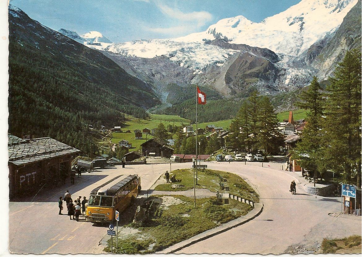 SASS-FEE - SVIZZERA - POSTPLATZ MIT ALLALINORN - V1969