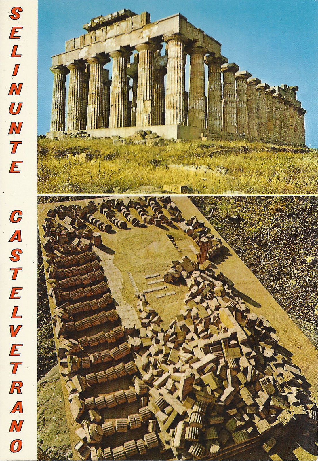 SELINUNTE (CASTELVETRANO) TEMPIO DI GIUNONE, PLASTICO PRIMA