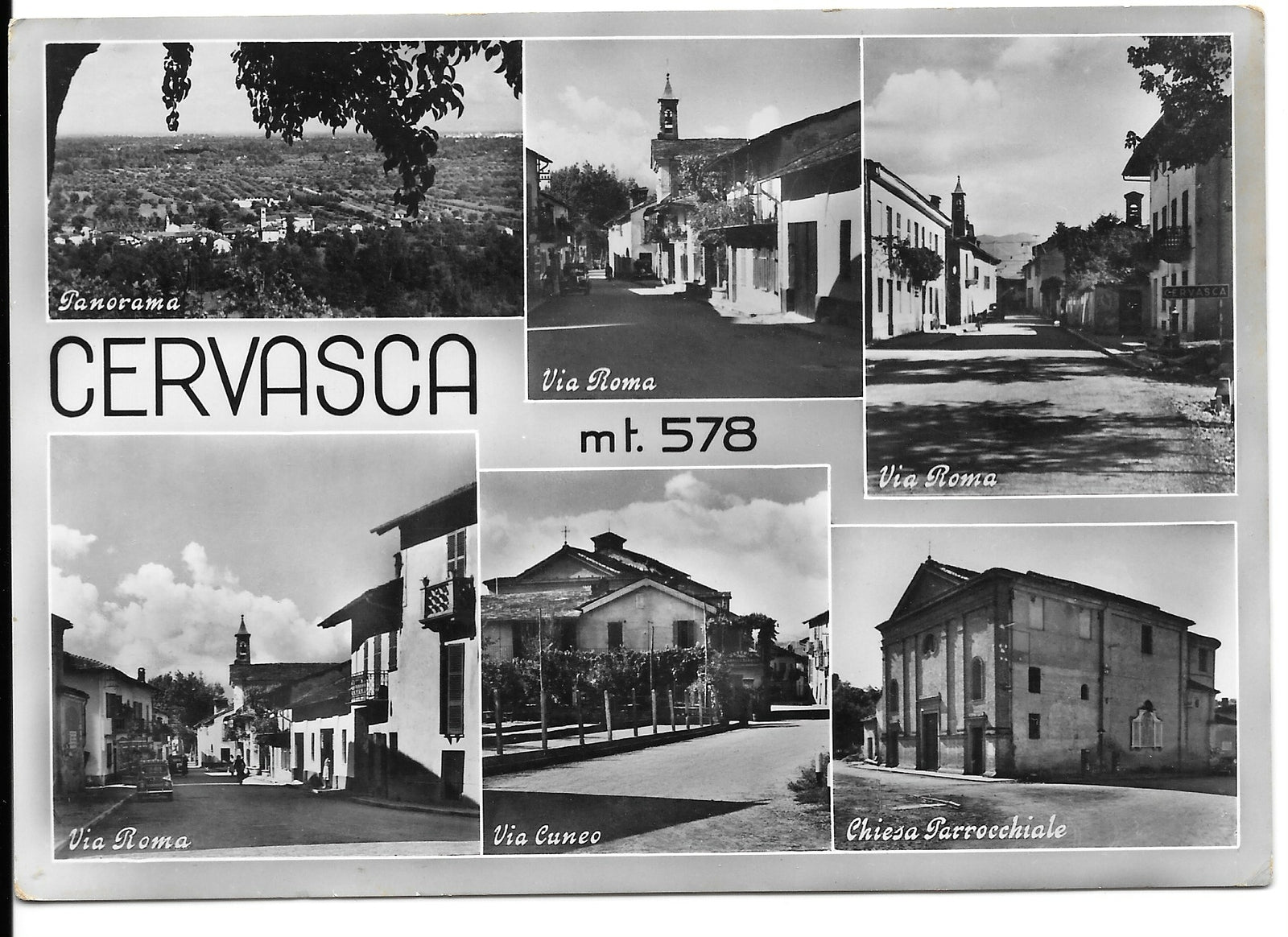 CERVASCA - 6 VEDUTE - V1957