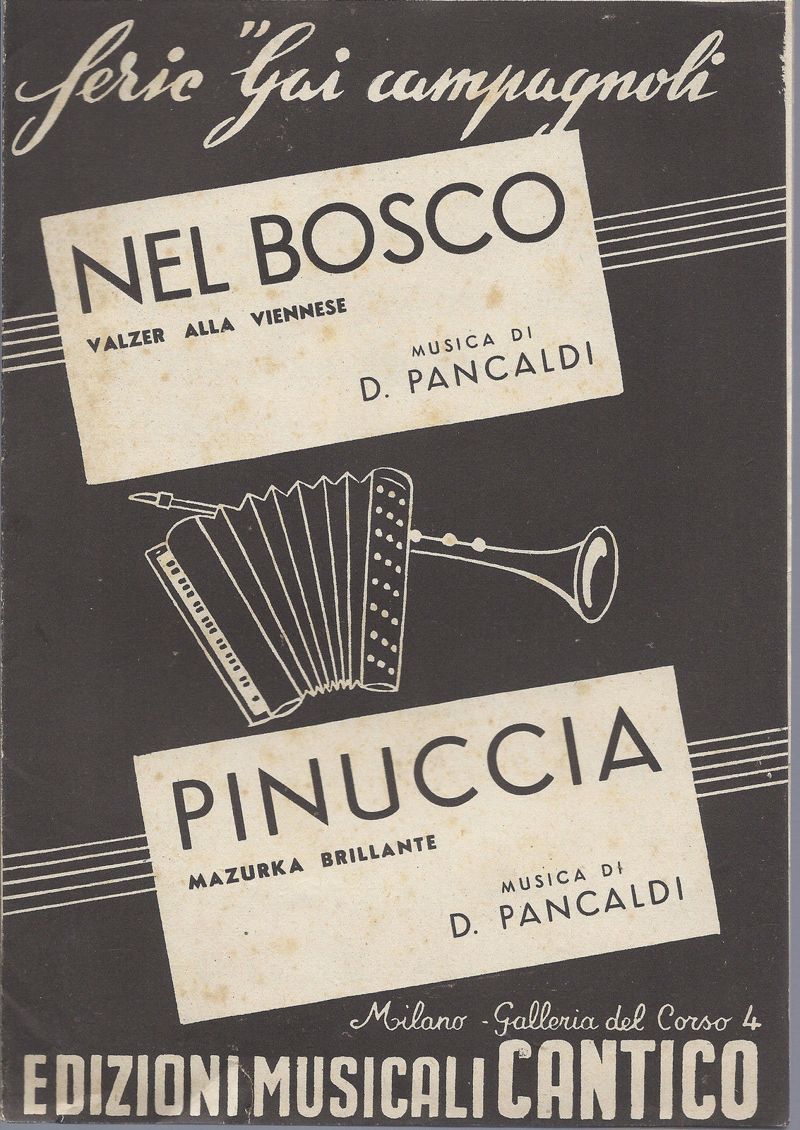 NEL BOSCO - PINUCCIA    D. Pancaldi # SPARTITO
