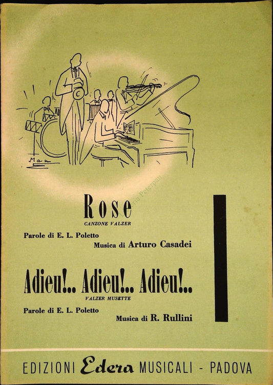 ADIEU ADIEU ADIEU  -  ROSE  -  SPARTITO-SHEET MUSIC