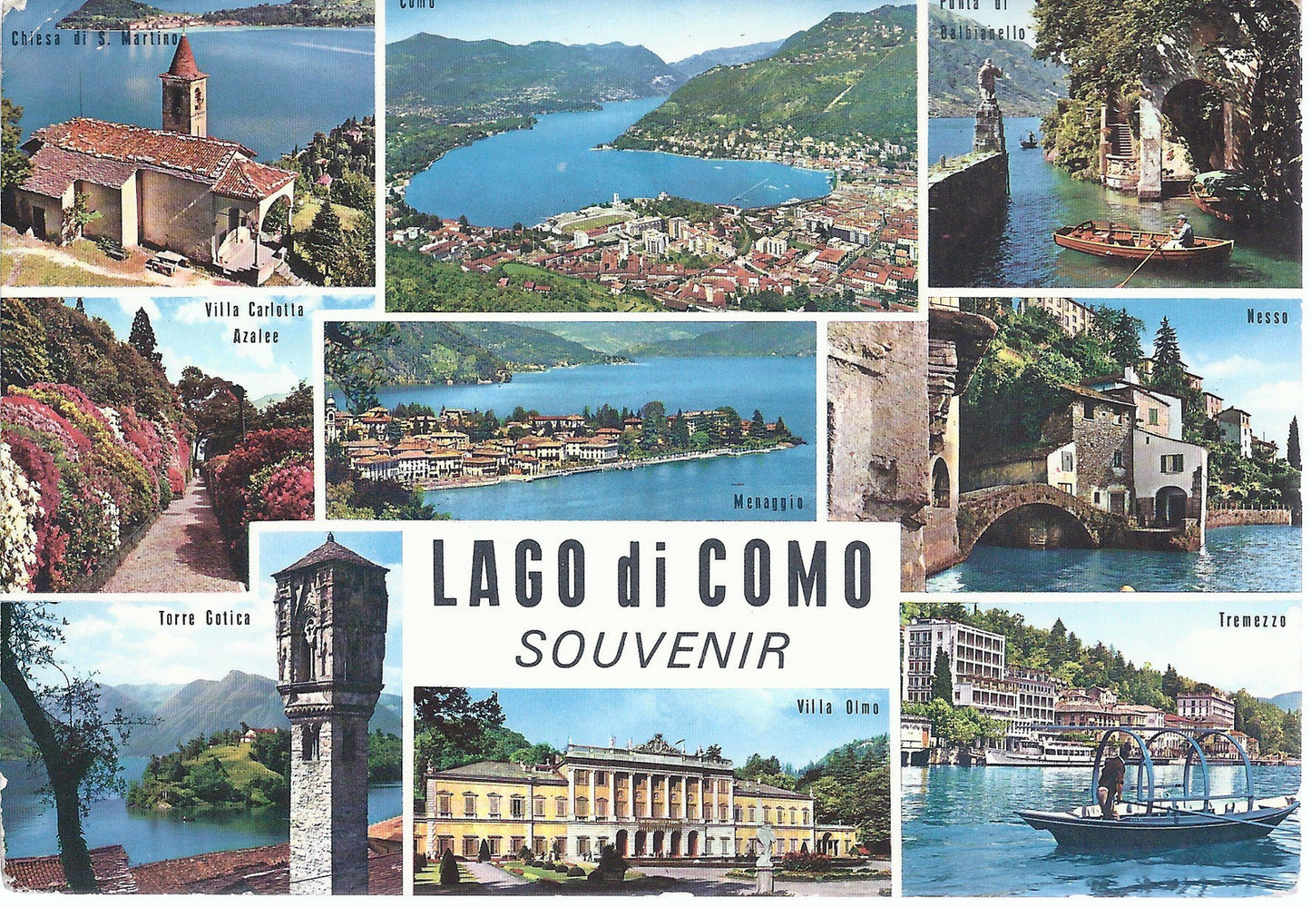 LAGO DI COMO - SOUVENIR - 9 VEDUTE - V 1964 - FG