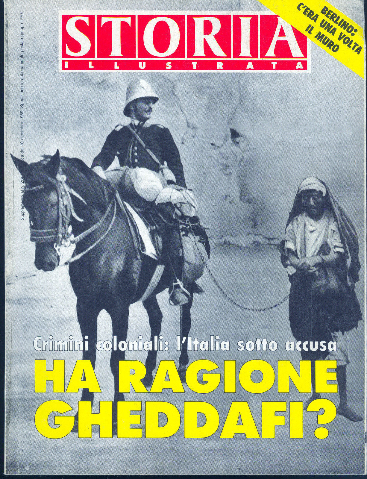 STORIA ILLUSTRATA - DICEMBRE 1989 - SUPPLEMENTO AD EPOCA N 2044