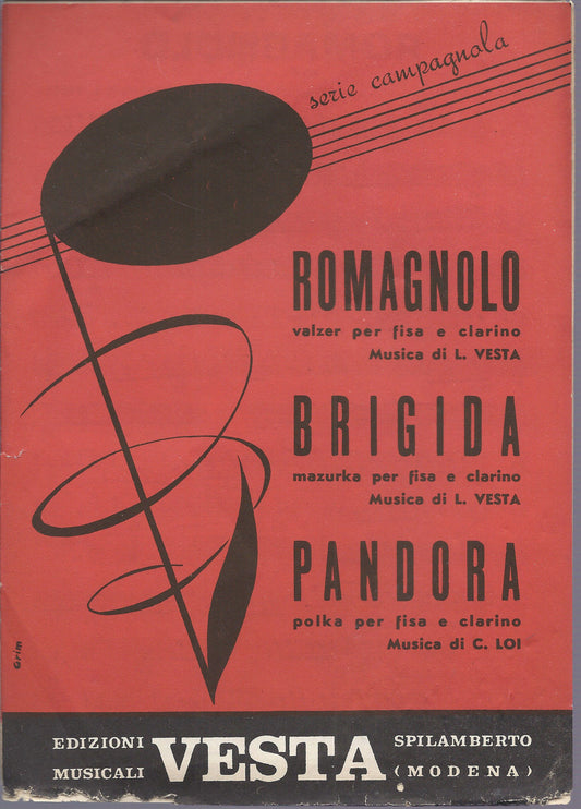 ROMAGNOLO - BRIGIDA  L. Vesta - PANDORA  C. Loi # SPARTITO - Ediz. Vesta