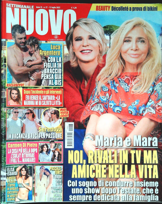 SETTIMANALE NUOVO 13 LUGLIO 2022-VENIER-DE FILIPPI-ARGENTERO-OUTLET DEL LIBRO