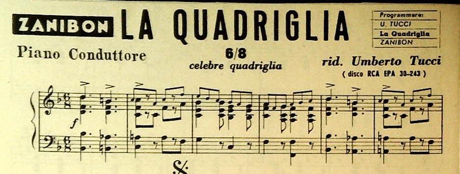 LA QUADRIGLIA - PLACIDA.mazurka - SPARTITO-SHEET MUSIC