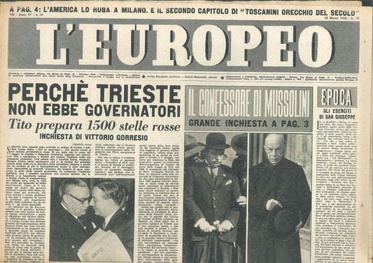 L'EUROPEO - ANO IV° - N 13 - 28 MARZO 1948