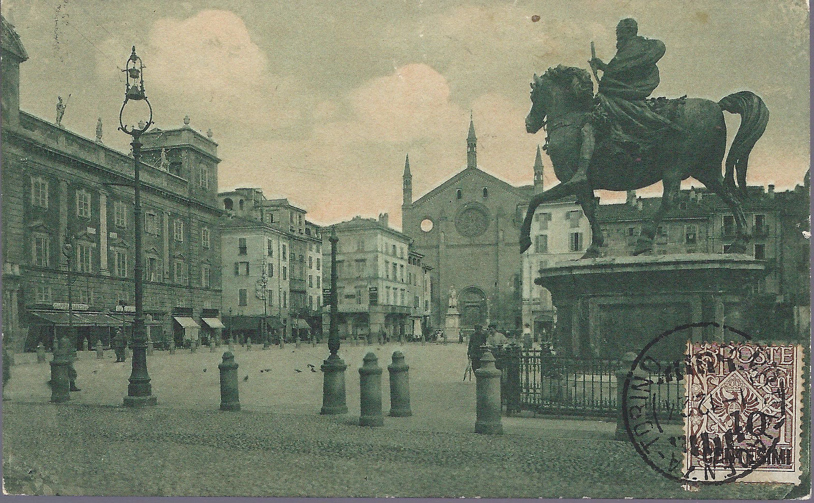 PIACENZA - PIAZZA CAVALLI - STATUA A RANUZIO FARNESE - V 192