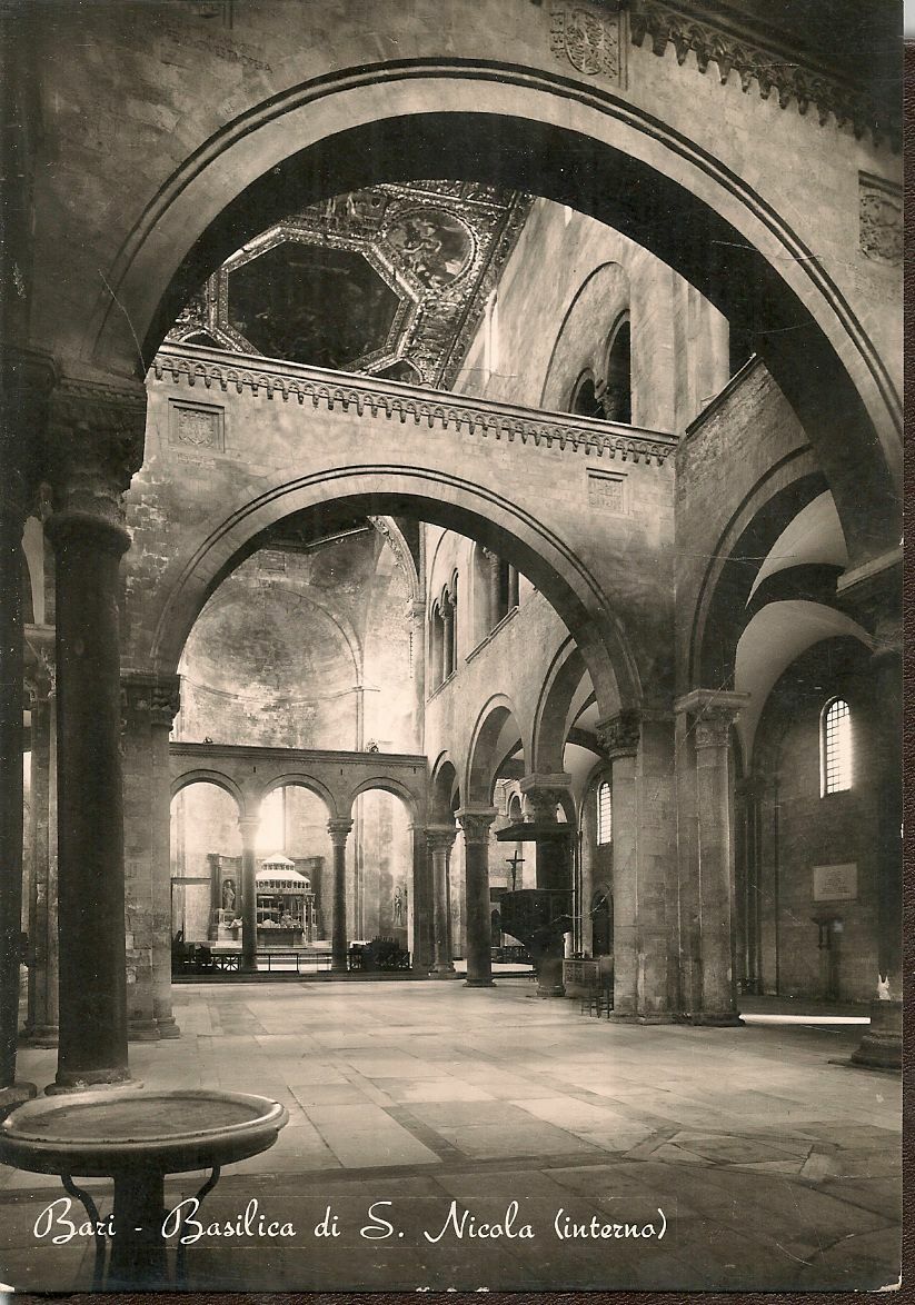 BARI - BASILICA DI SAN NICOLA - INTERNO - NV