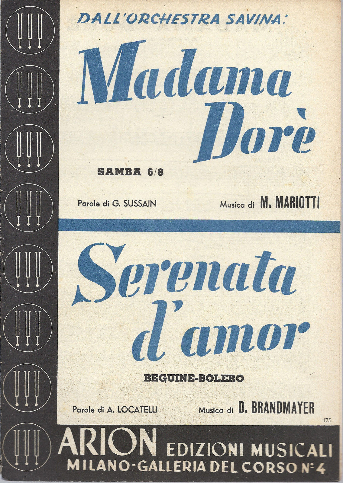 MADAMA DORE' (M. Mariotti) - SERENATA D'AMOR (D. Brandmayer) # SPARTITO