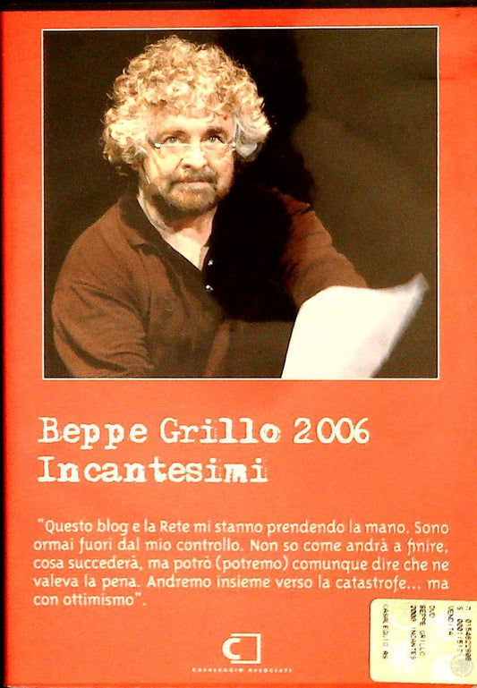 INCANTESIMI - BEPPE GRILLO 2006 - DVD