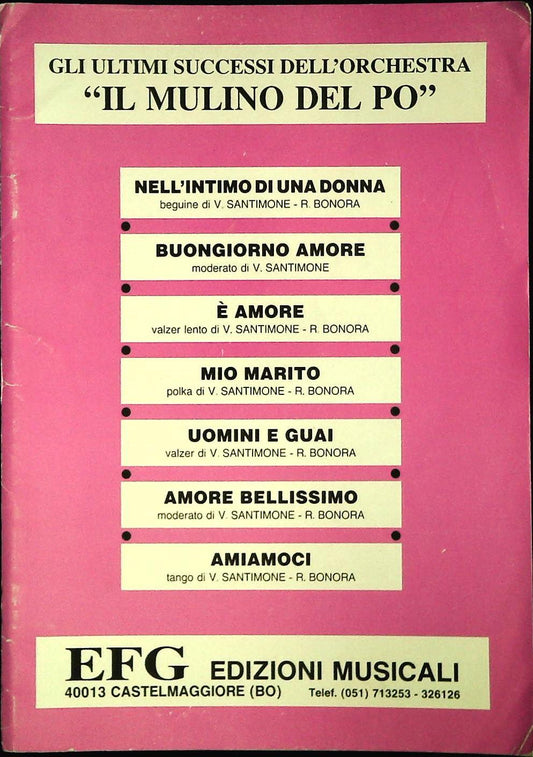 ORCHESTRA IL MULINO DEL PO - 7 BRANI - SPARTITO-SHEET MUSIC