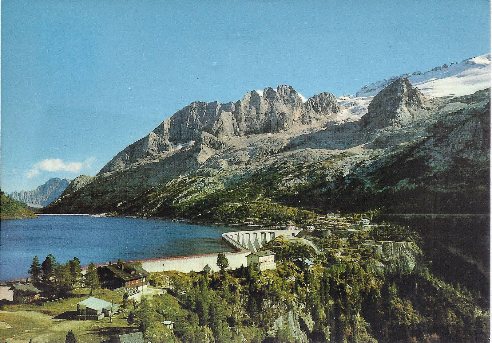 LAGO DI FEDAIA VERSO LA MARMOLADA E IL CIVETTA - V 1976 - FG