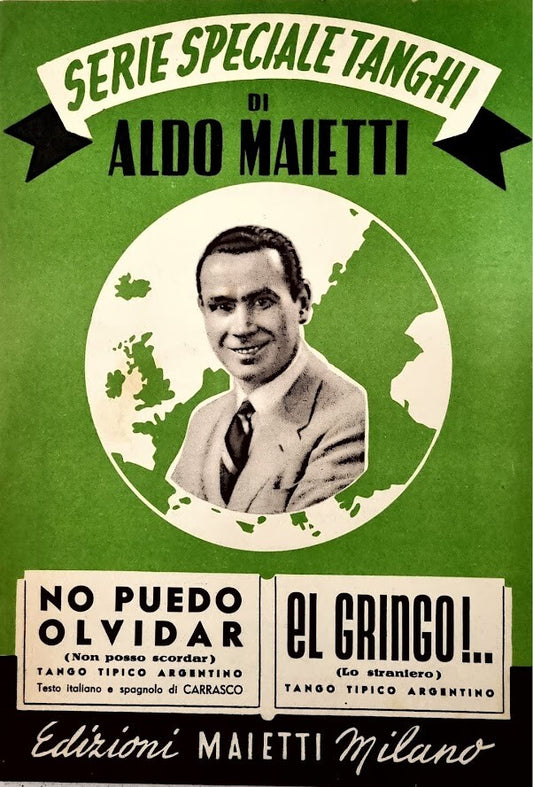 NO PUEDO OLIVIDAR. tango tipico-EL GRINGO. tango tipico - SPARTITO-SHEET MUSIC