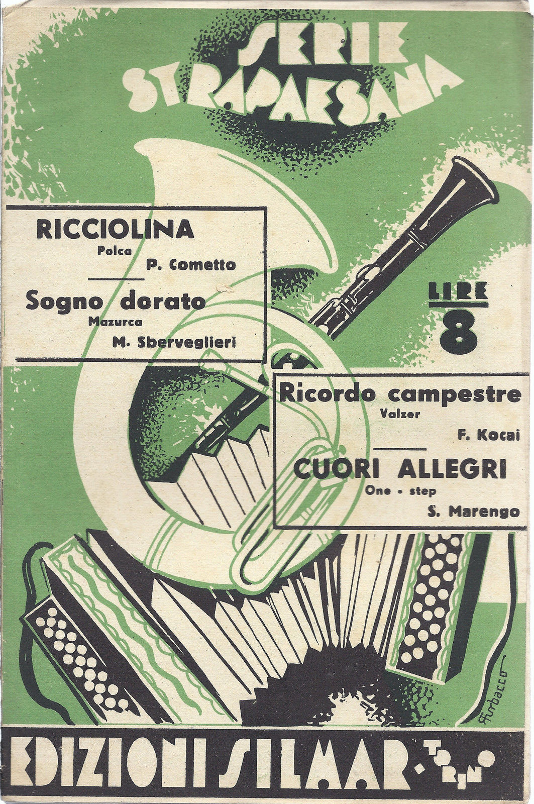 RICCIOLINA - SOGNO DORATO - RICORDO CAMPESTRE - CUORI ALLEGRI # SPARTITO