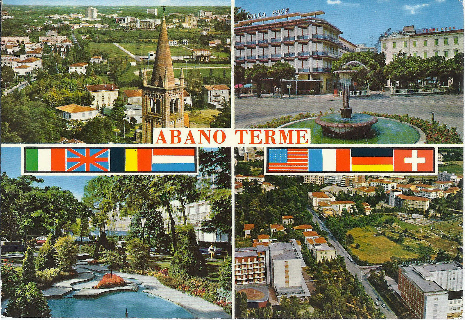 ABANO TERME - 4 VEDUTE - V1985
