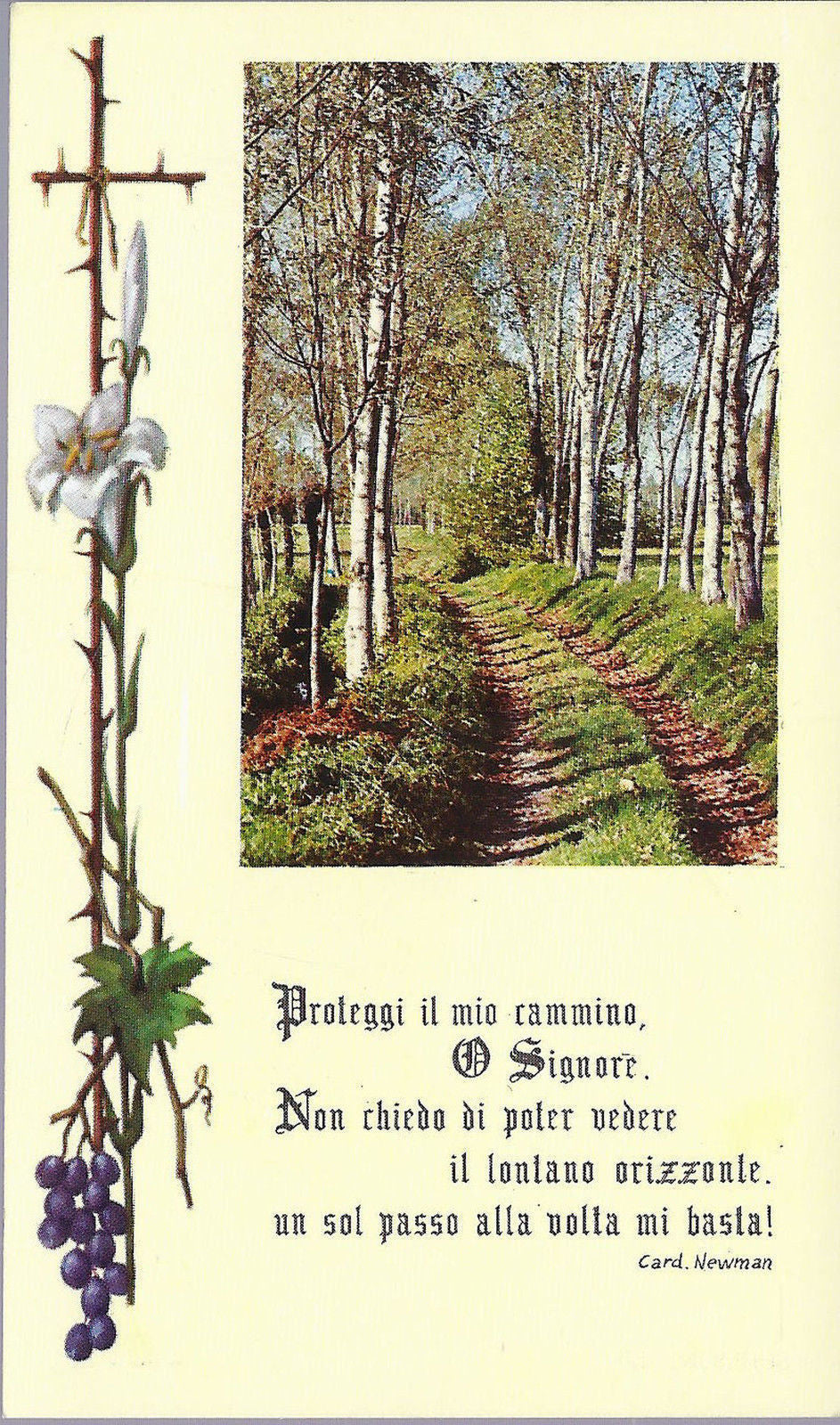 PROTEGGI IL MIO CAMMINO .. - PASQUA 1970 - BAS.  S. VITTORE 