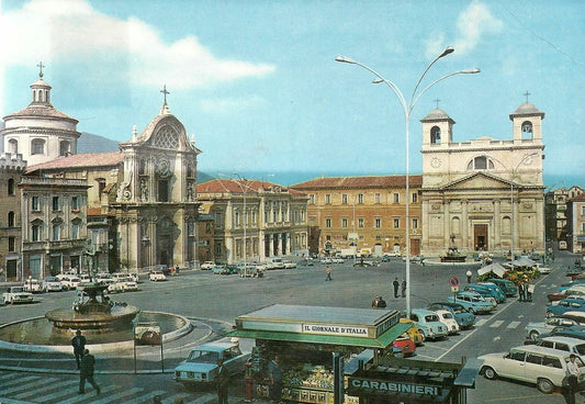 L'AQUILA PIAZZA DUOMO - V1975