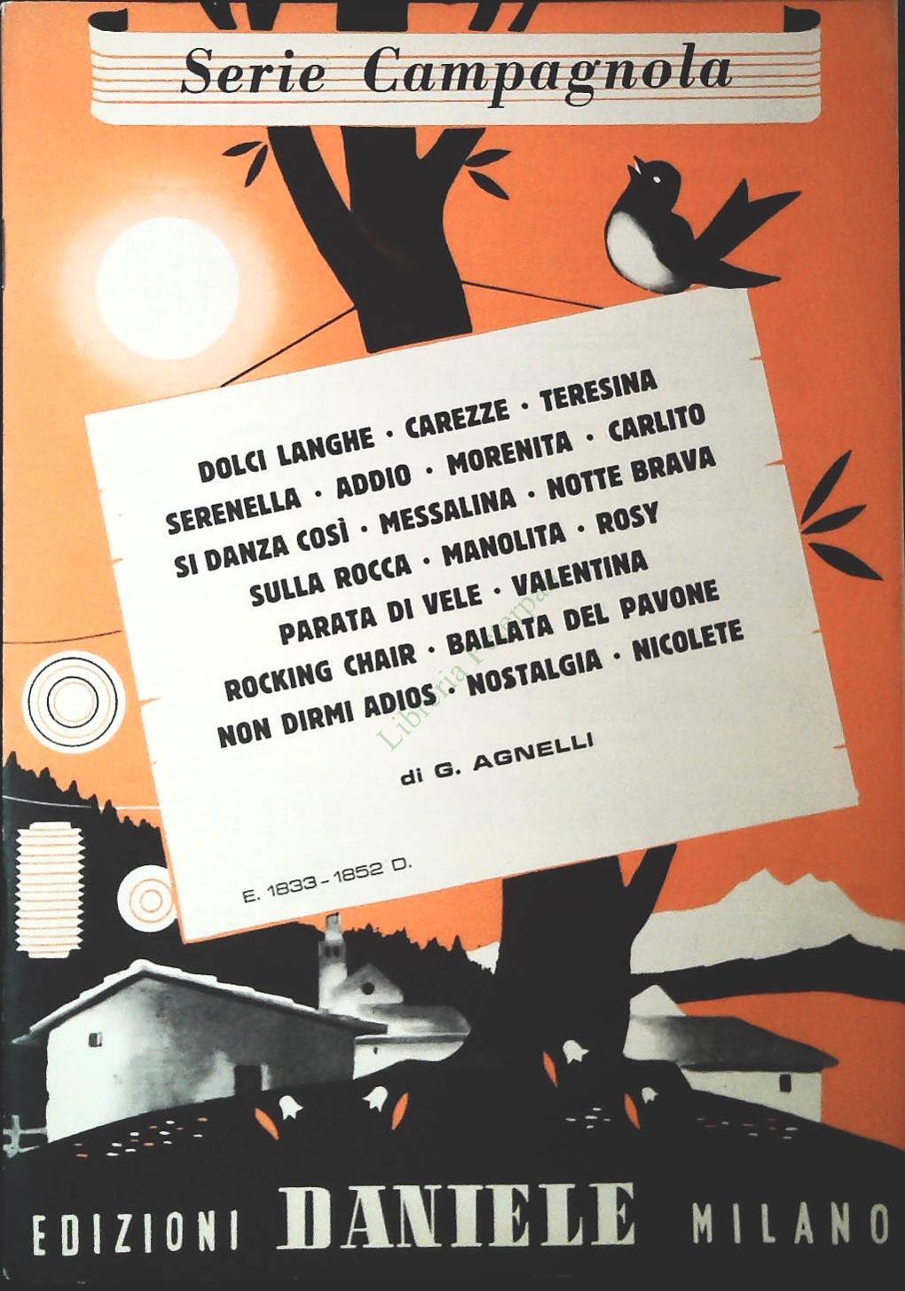 SERIE CAMPAGNOLA - 20 BRANI - SPARTIO- SHEET MUSIC