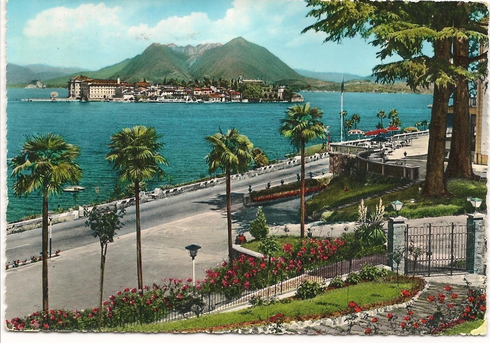 ISOLA BELLA - LAGO MAGGIORE - PANORAMA - V1960 - ACQUERELLAT