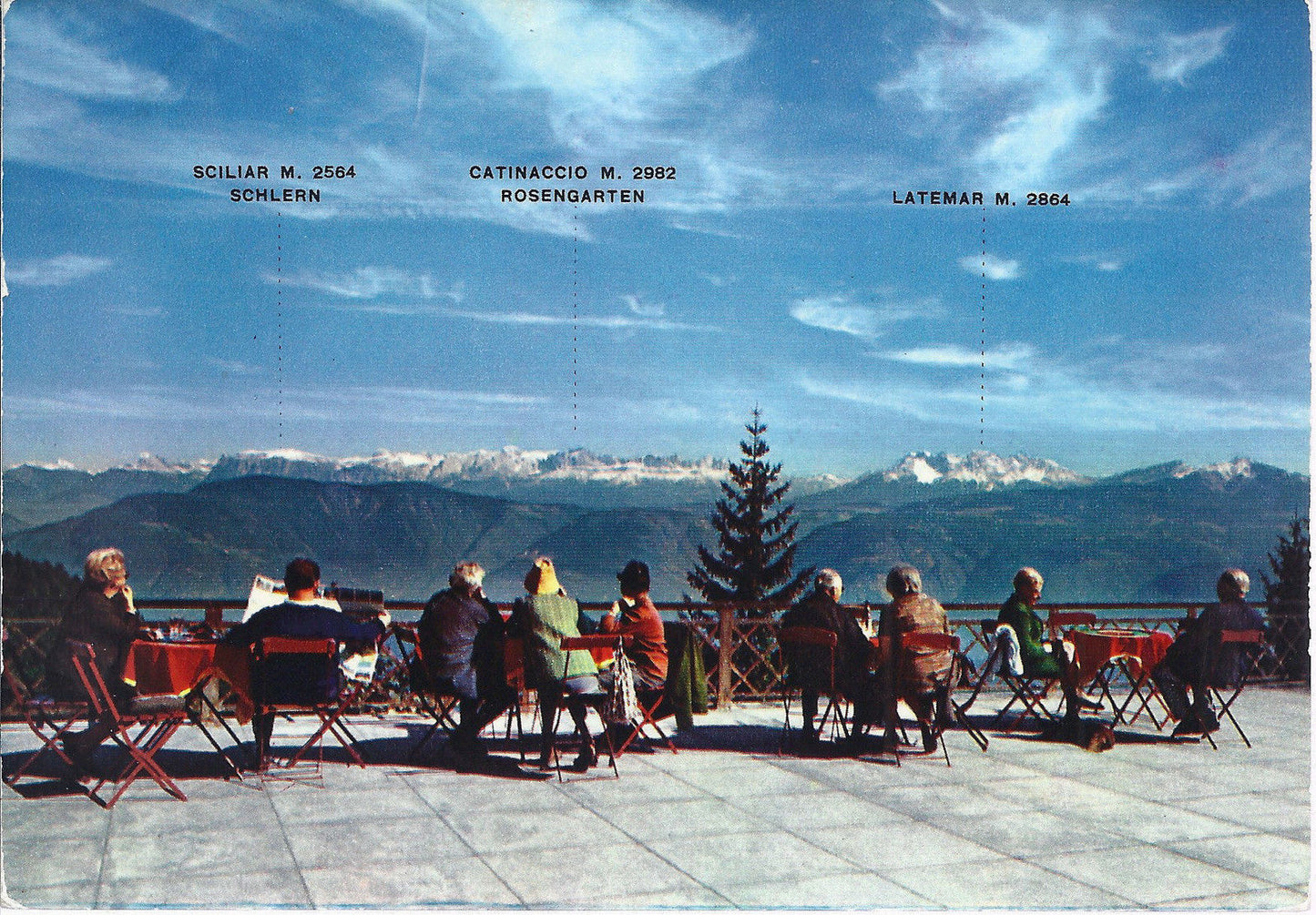 PASSO DELLA MENDOLA - PANORAMA VERSO LE DOLOMITI - V 1977 - 