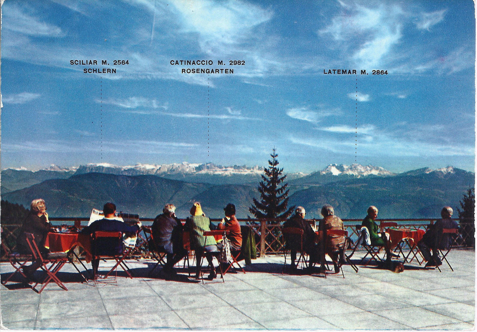 PASSO DELLA MENDOLA - PANORAMA VERSO LE DOLOMITI - V 1977 - 