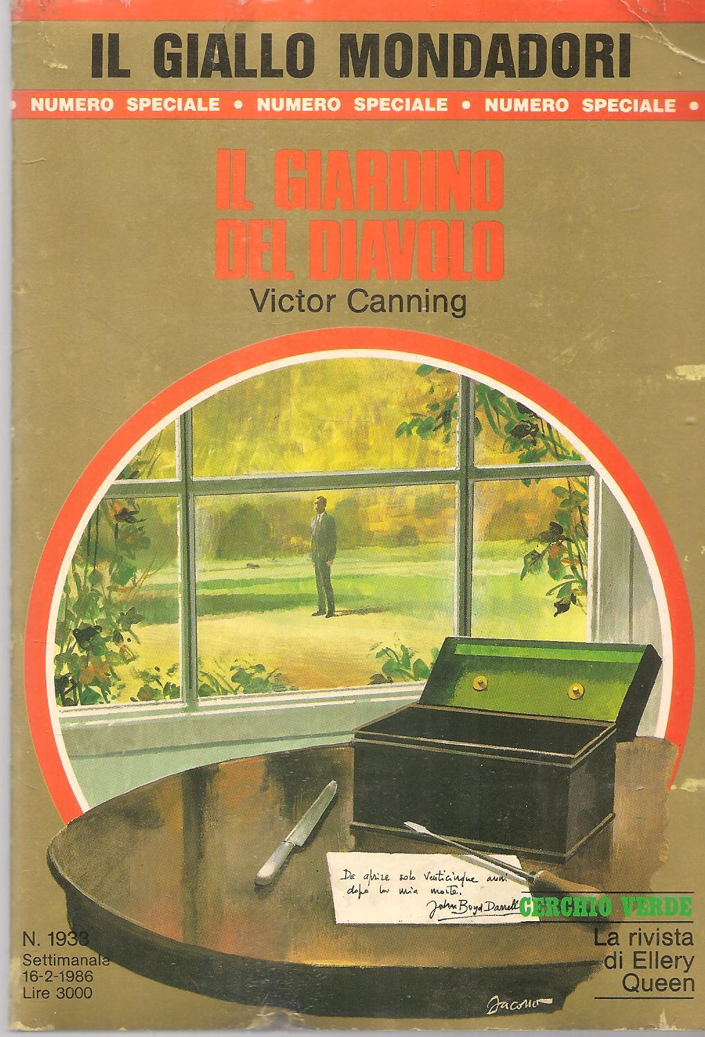 IL GIARDINO DEL DIAVOLO - VICTOR CANNING - GIALLO MONDADORI N. 1933