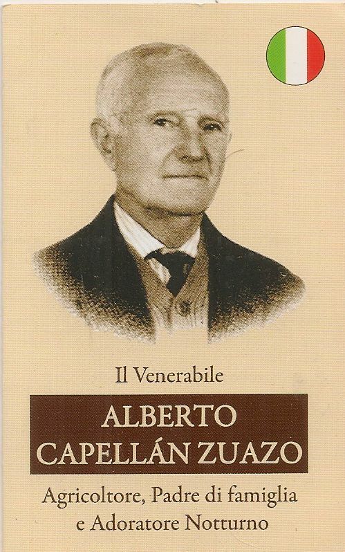 ALBERTO CAPELLAN ZUAZO - VENERABILE - HOLY CARD