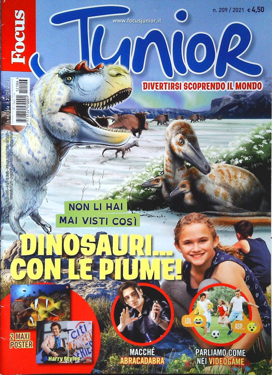FOCUS JUNIOR N. 209 - DINOSAURO CON EL PIUME - OUTLET DEL LIBRO