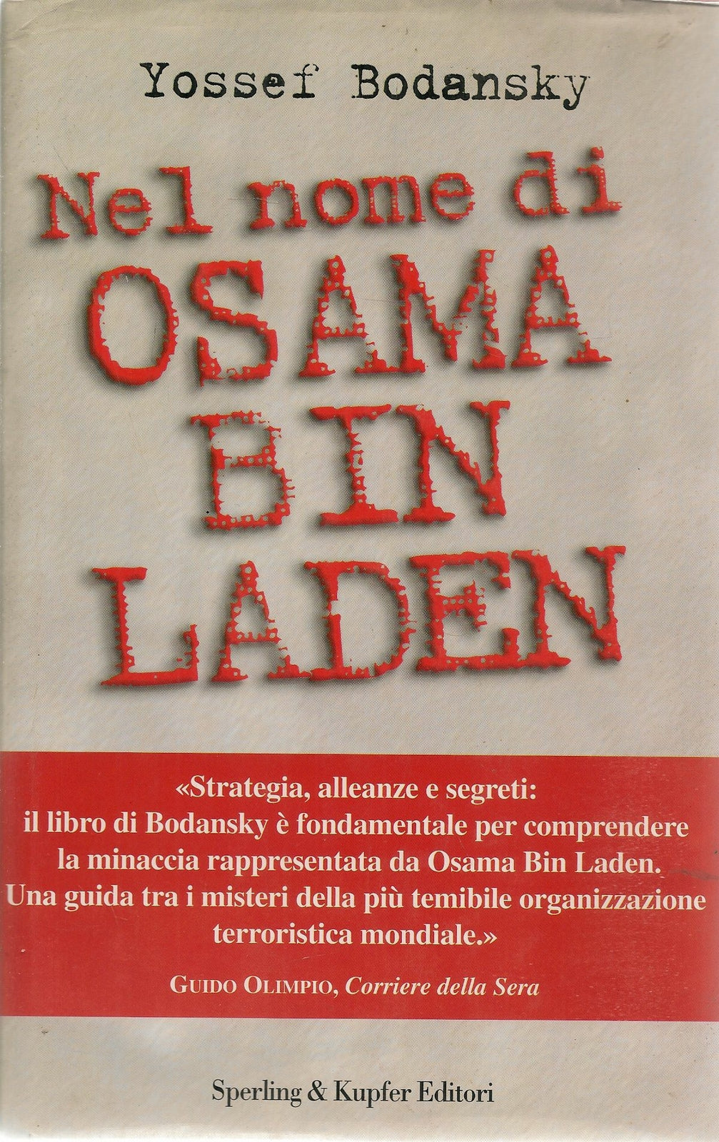 NEL NOME DI OSAMA BIN LADEN - YOSSEF BODANSKY
