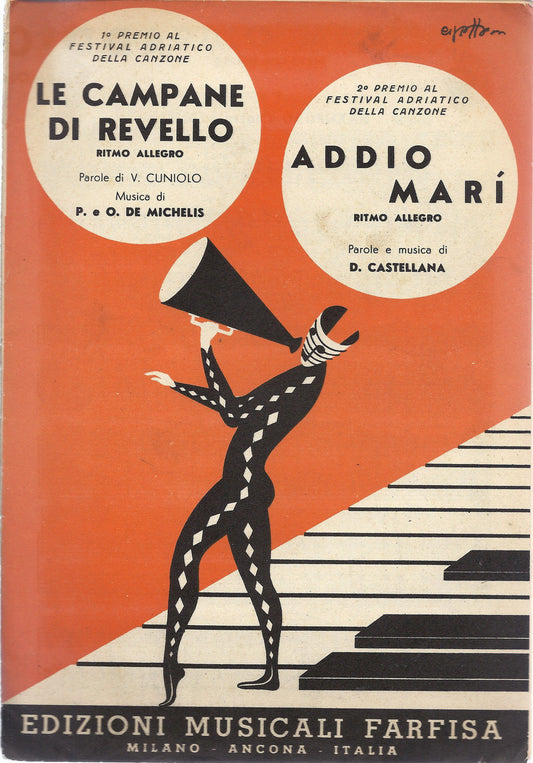 LE CAMPANE DI REVELLO - ADDIO MARI' # SPARTITO -FESTIVAL ADRIATICO DELLA CANZONE