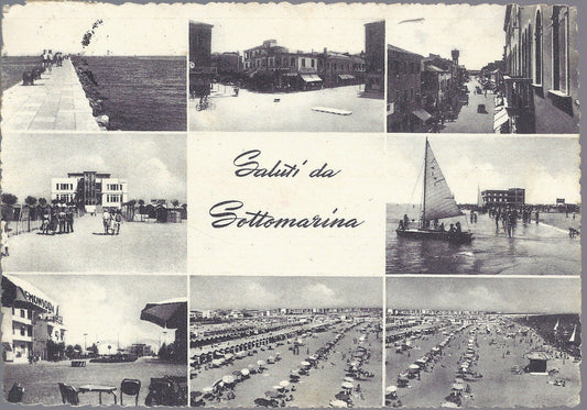 SOTTOMARINA - 8 VEDUTINE - V 1956 - FG