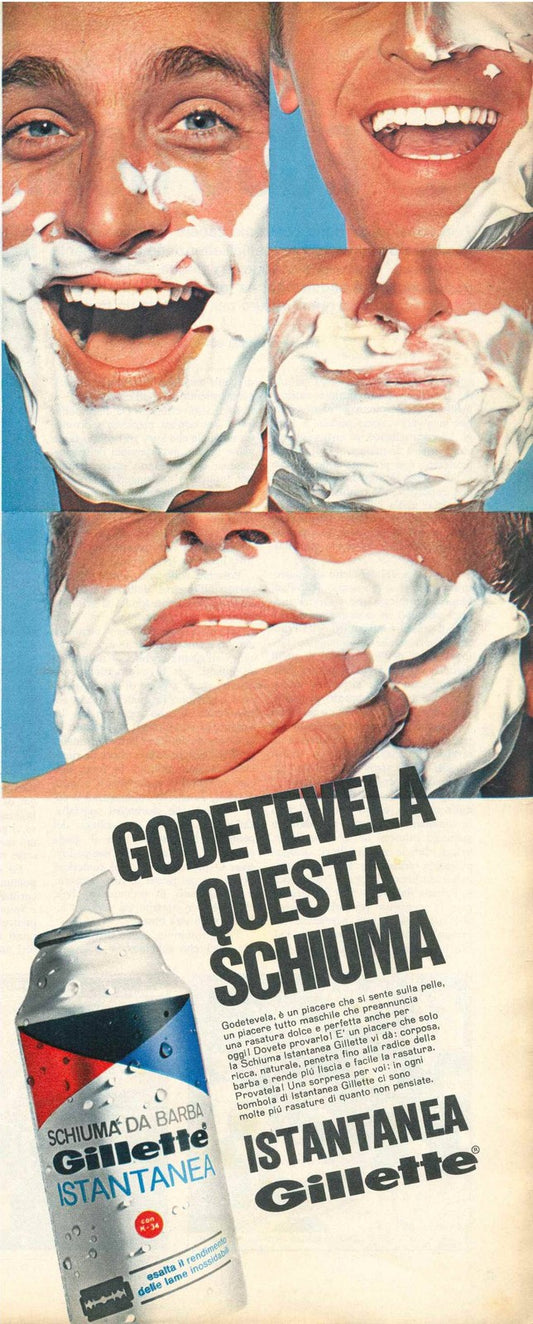 SCHIUMA DA BARBA GILETTE - ADVERTISING