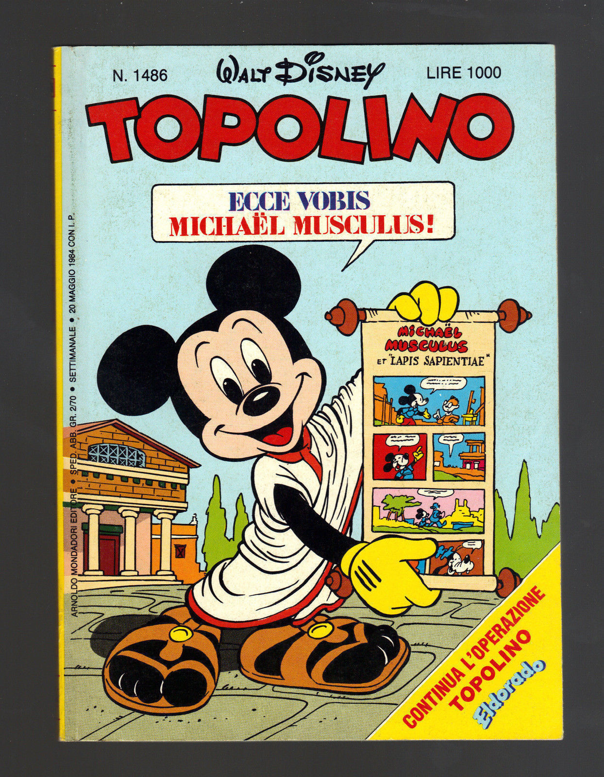 TOPOLINO N° 1486 - 20 MAGGIO 1984