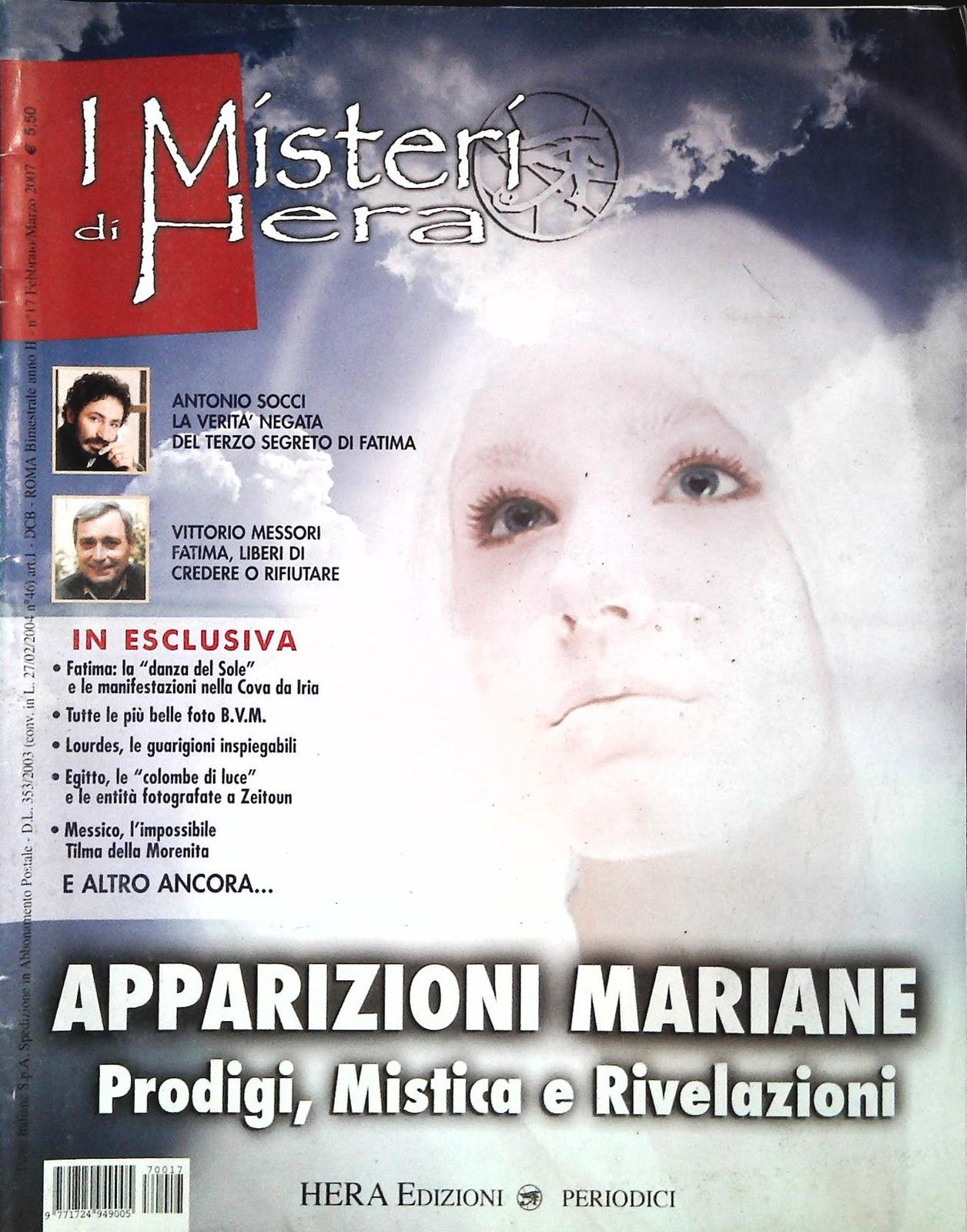 I MISTERI DI HERA N. 17 - FEBB.-MARZO 2007 APPARIZIONI MARIANE-OUTLET DEL LIBRO
