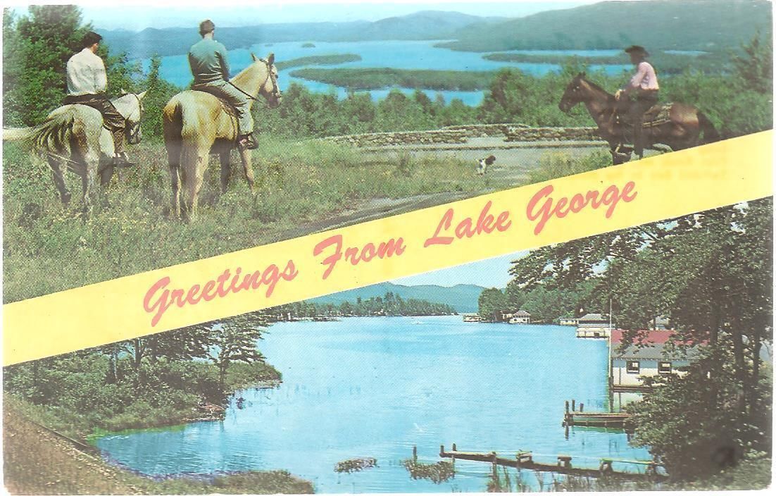 LAKE GEORGE - NEW YORK - 2 VEDUTE - V1974