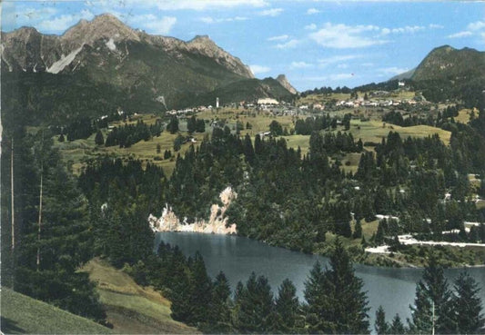 LORENZAGO DI CADORE - PANORAMA - ACQUARELLATA