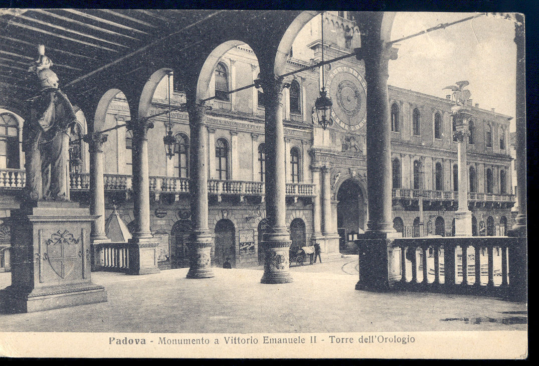 PADOVA - MONUMENTO A VITTORIO EMANUELE II - TORRE DELL'