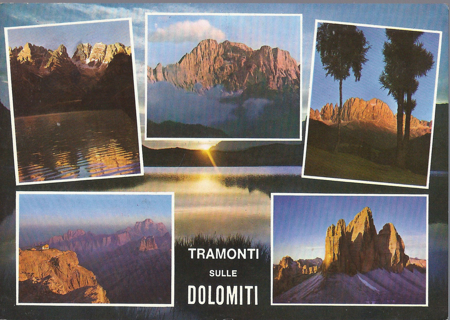 TRAMONTI SULLE DOLOMITI - 5 VEDUTE - V 1968 - FG